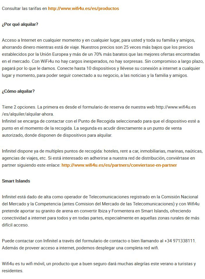 Infinitel presenta su nuevo producto Wifi4u en primicia para Ibiza y Formentera disponible desde Abril Diario de Ibiza 2019 09 02 15.46.55P2