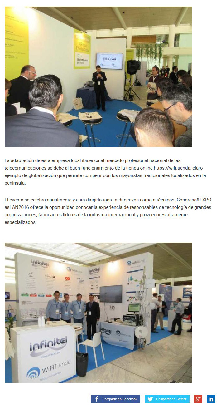Infinitel toma parte de asLAN2016 Diario de Ibiza 2019 08 30 13.02.44p2